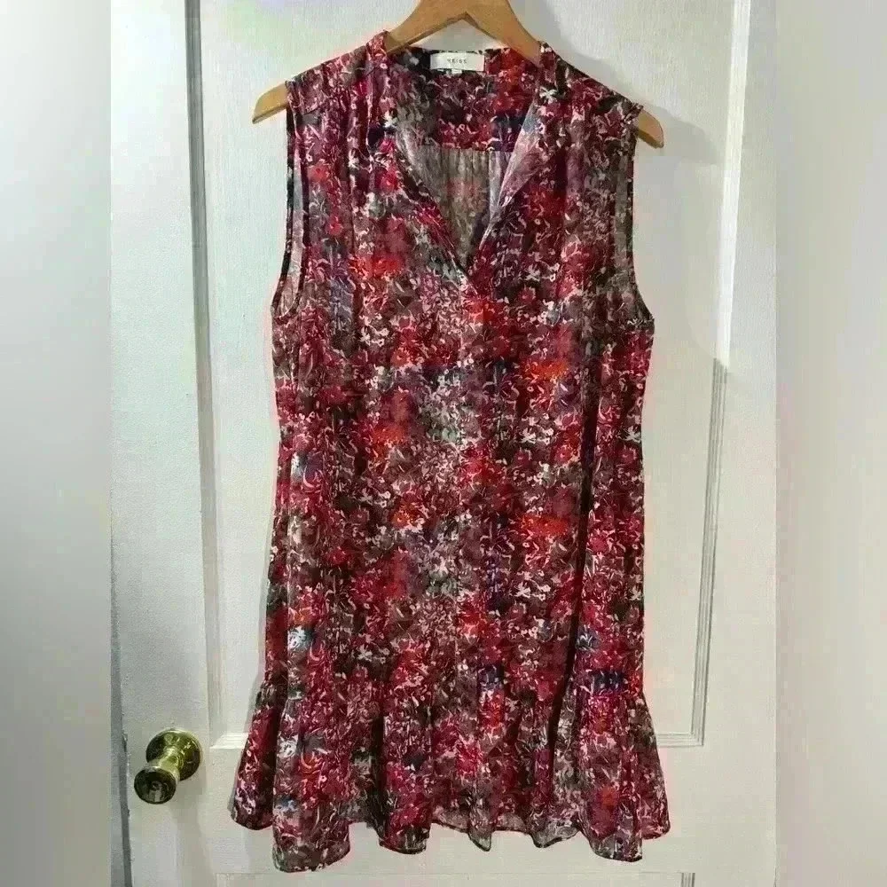 REISS Vali Ditsy Print Dress - Picture 5 of 7